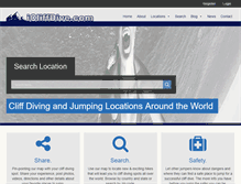 Tablet Screenshot of icliffdive.com